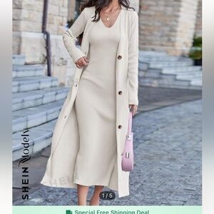 SHEIN Dress and a cardigan